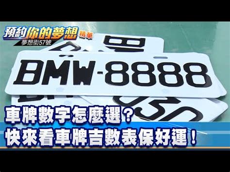 車牌吉|車牌吉凶一目瞭然